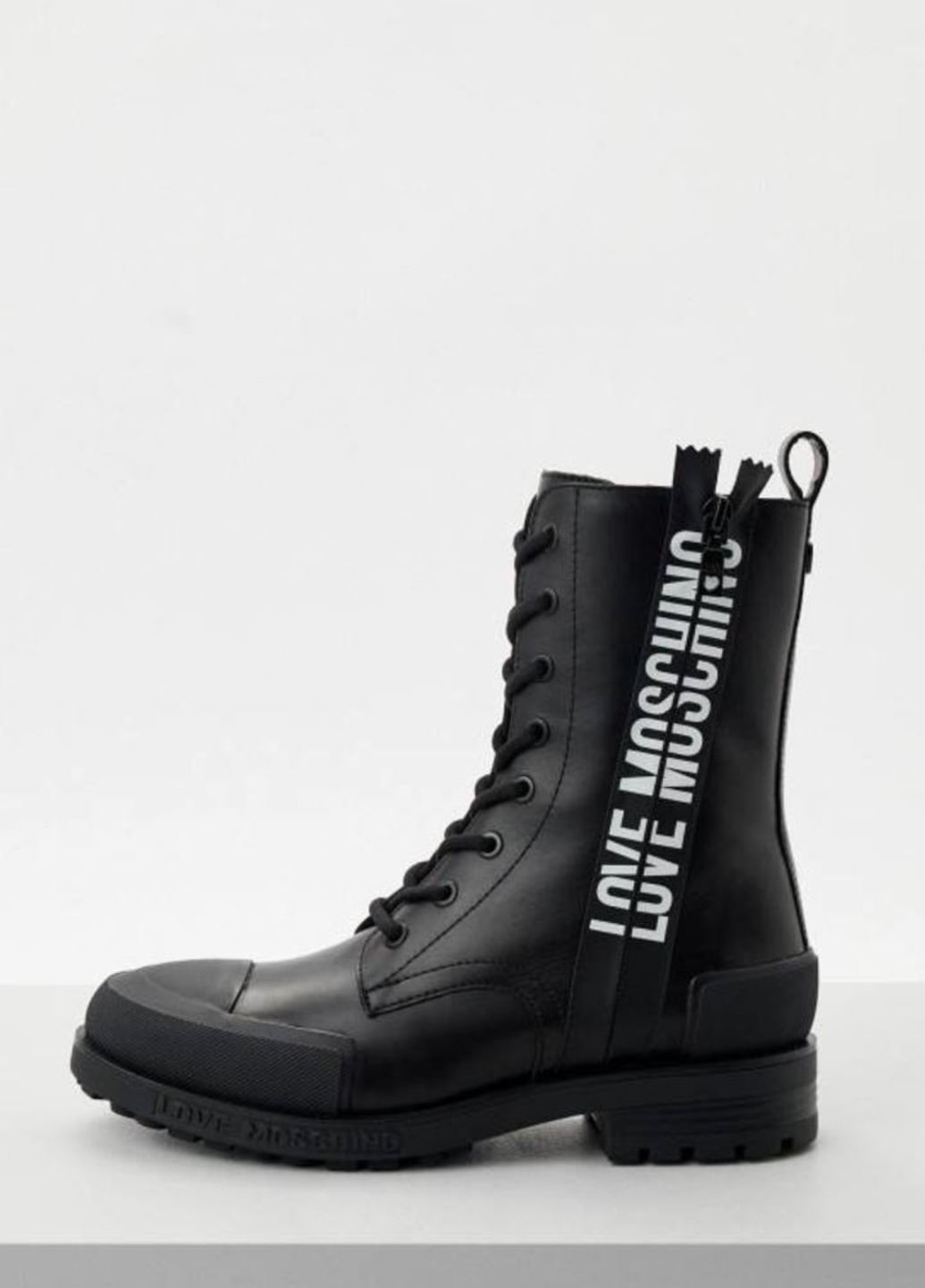 Жіночі чорні шкіряні черевики Love Moschino