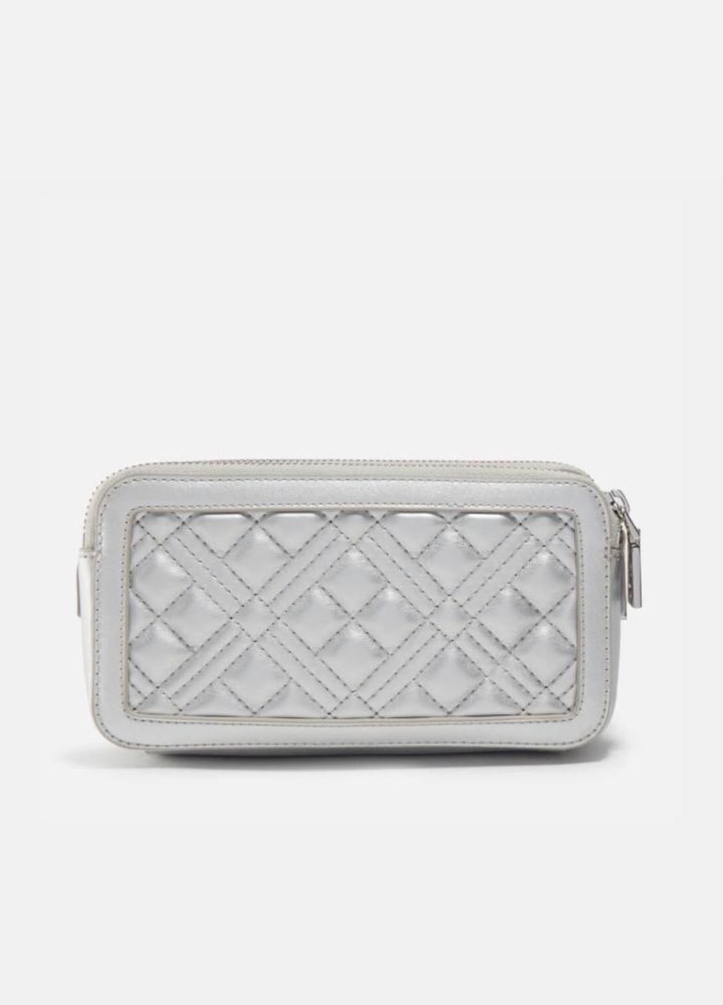 Срібна сумка-crossbody Love Moschino