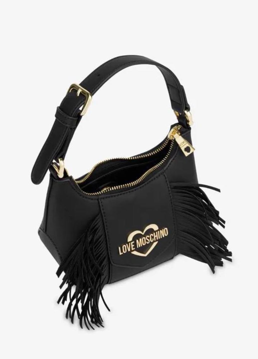 Сумка багет Love Moschino з бахромою
