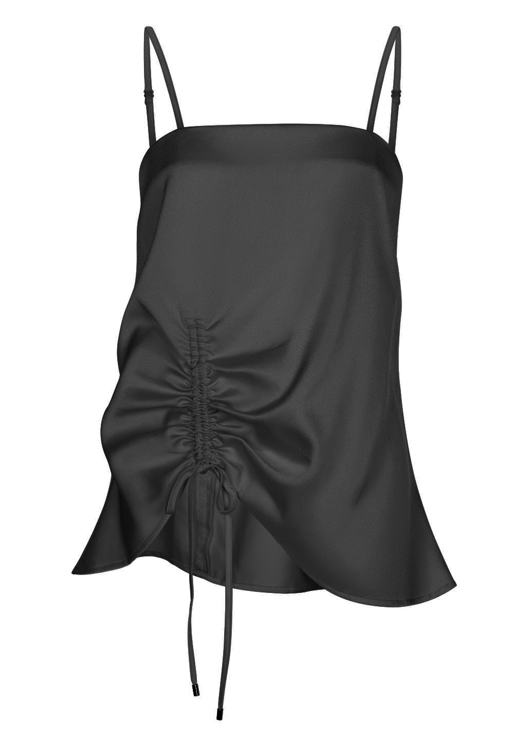 Чорна сатинова блуза Keepsake The Label на бретелях.