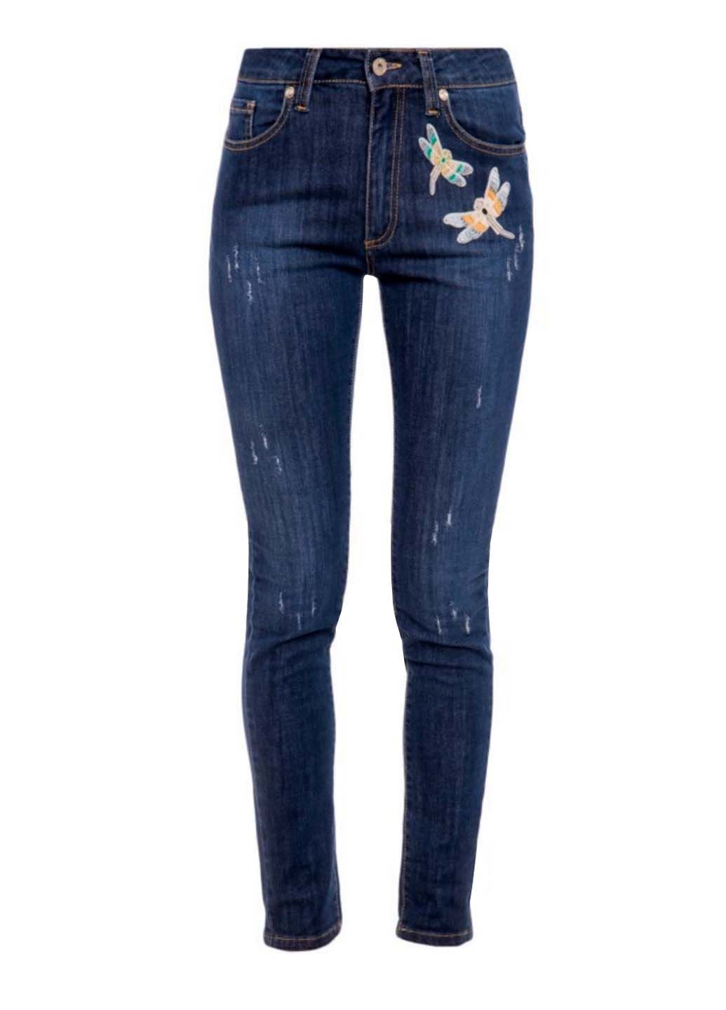 Жіночі темно-сині джинси skinny Blugirl Folies