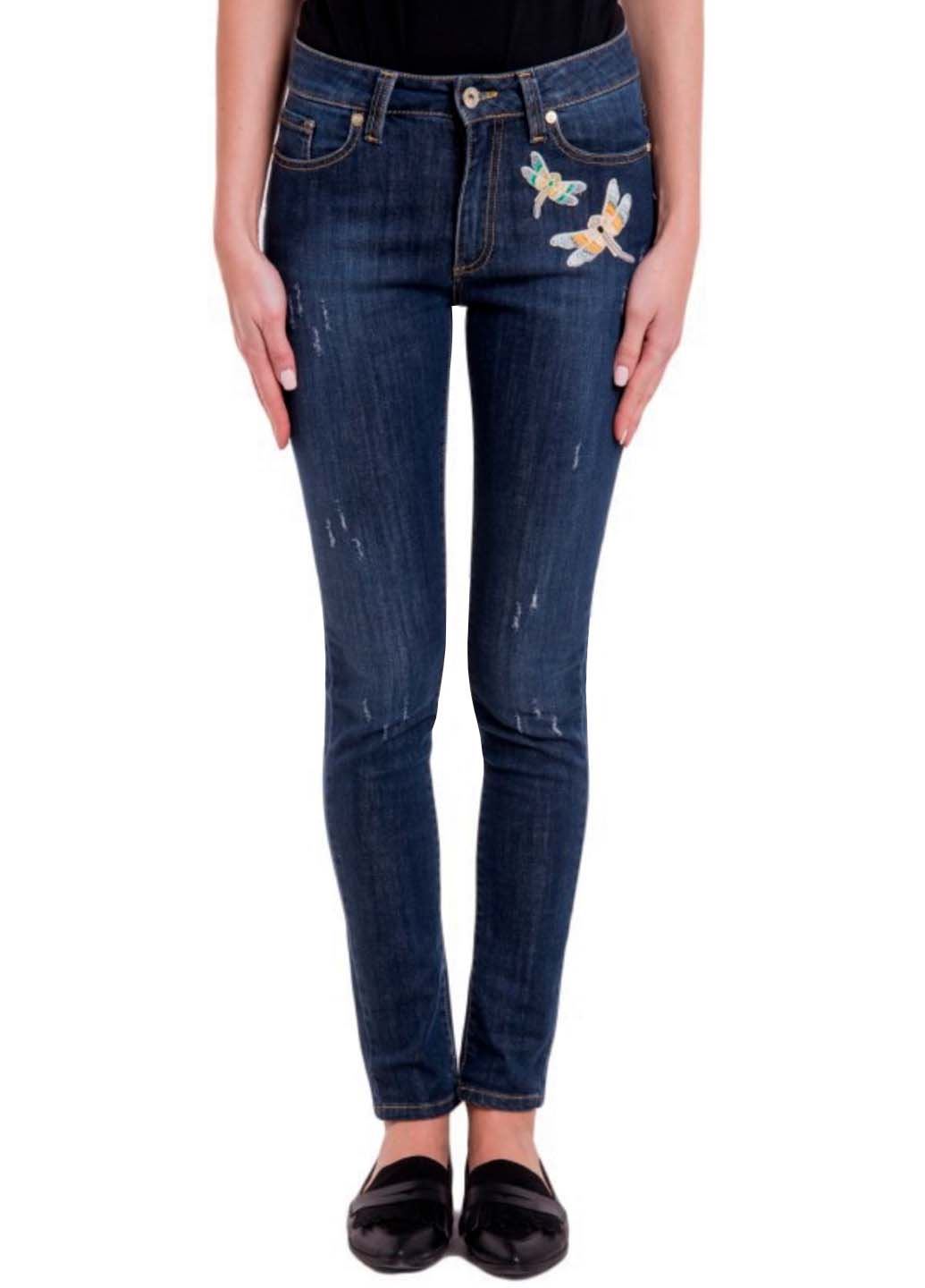 Жіночі темно-сині джинси skinny Blugirl Folies