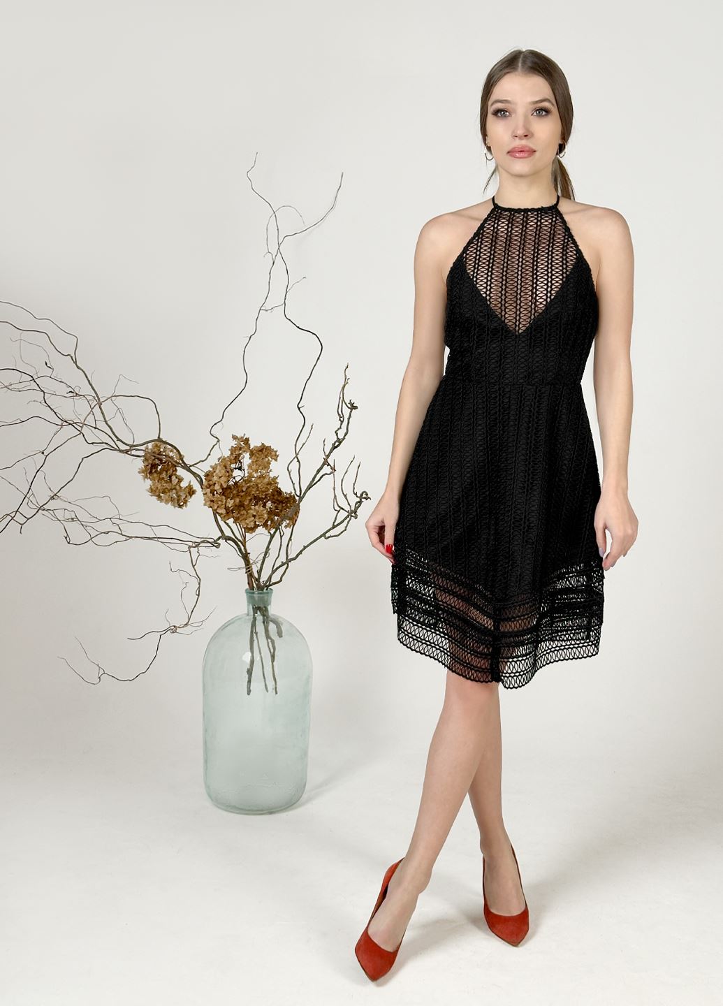 Мереживна міні сукня Keepsake The Label без рукавів
