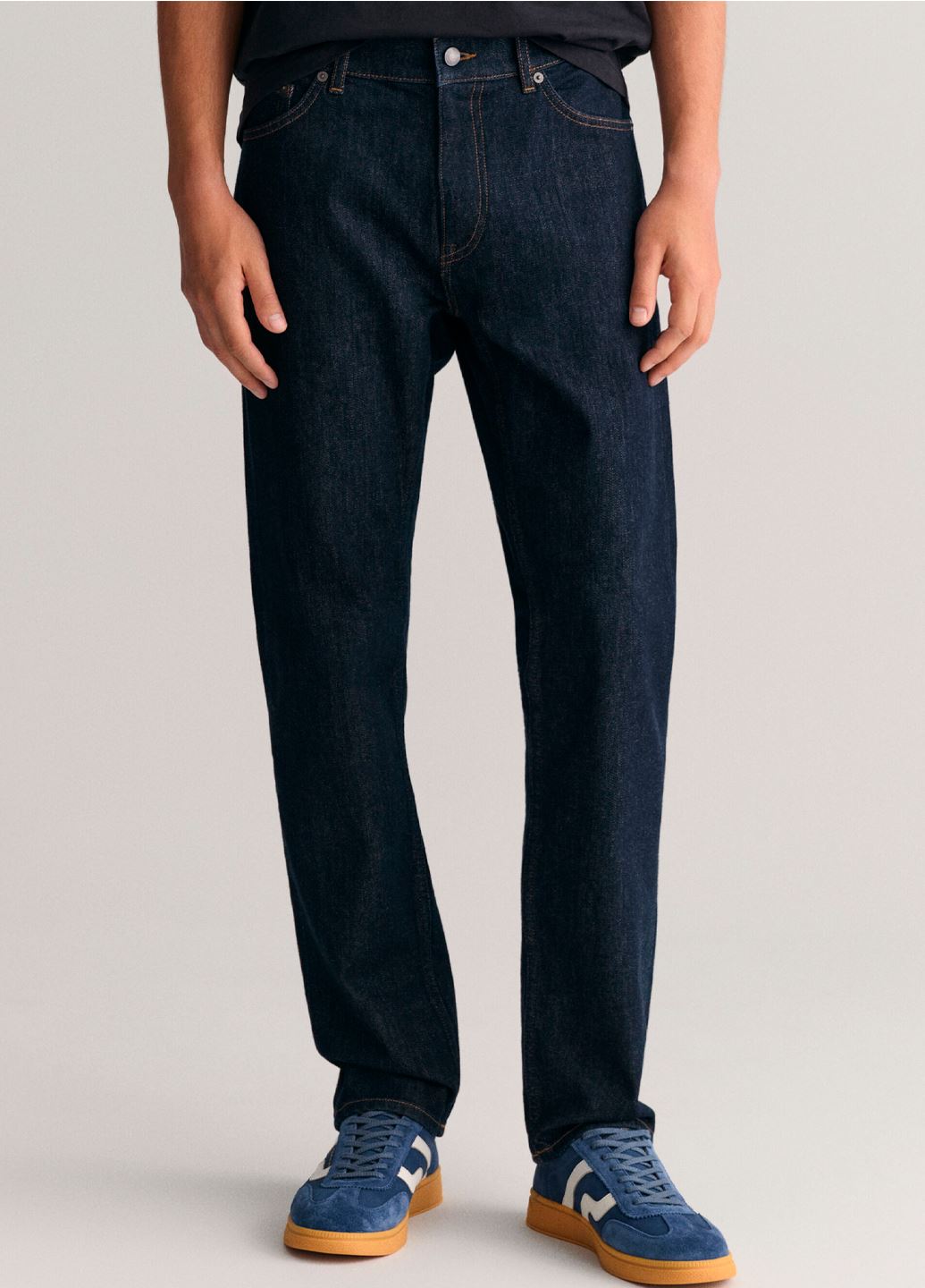 Чоловічі темно-сині джинси приталеного крою Gant SLIM ONE JEANS