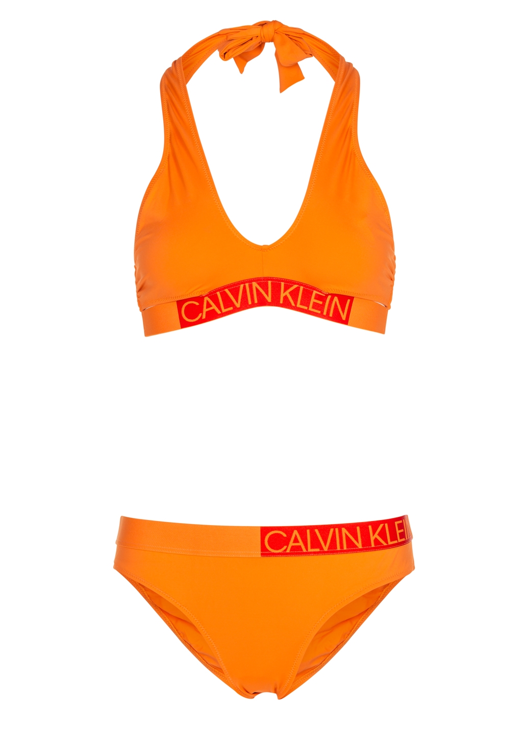 Роздільний оранжевий купальник Calvin Klein