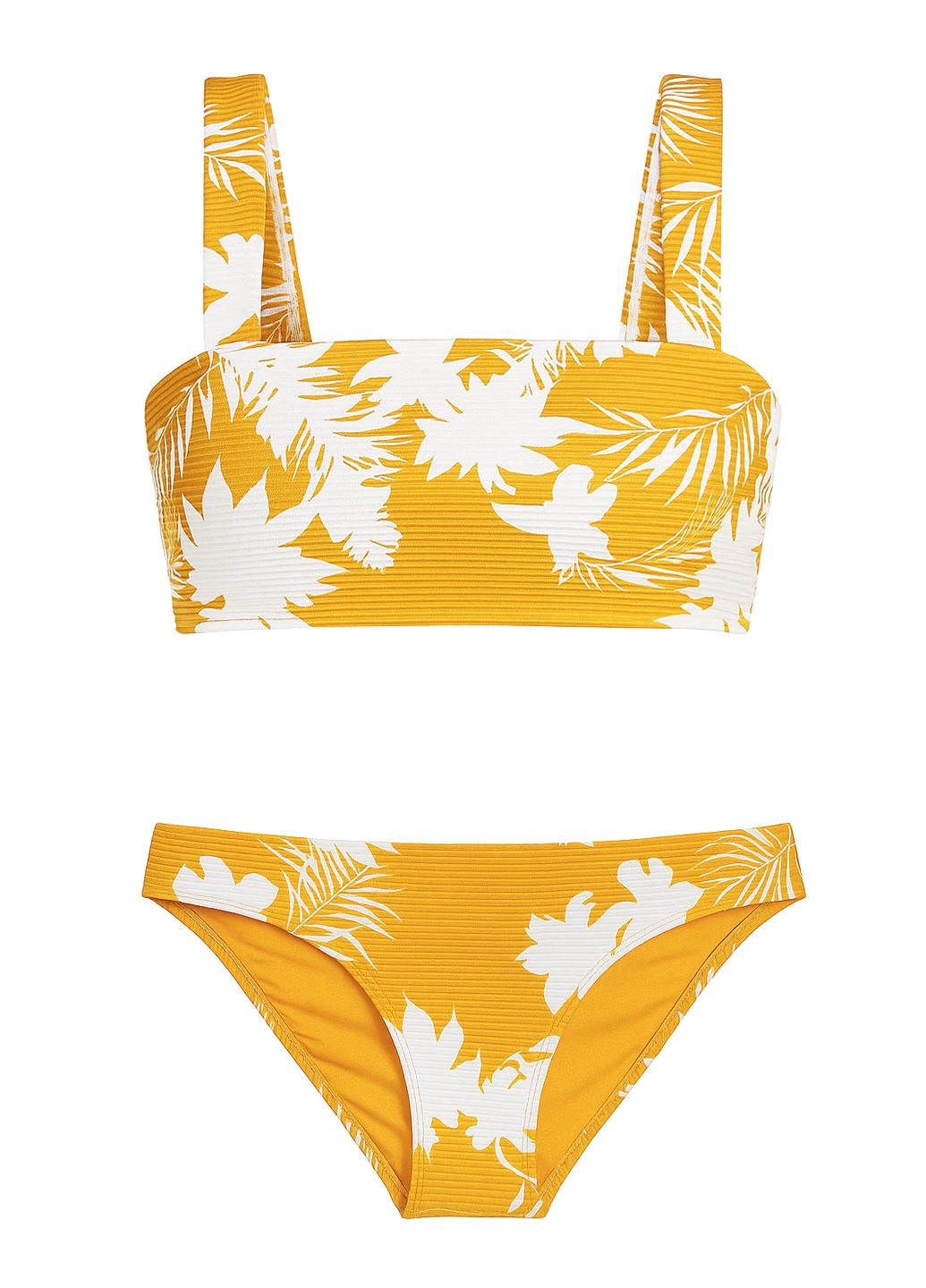 Купальник Seafolly оранжевый с цветочным принтом