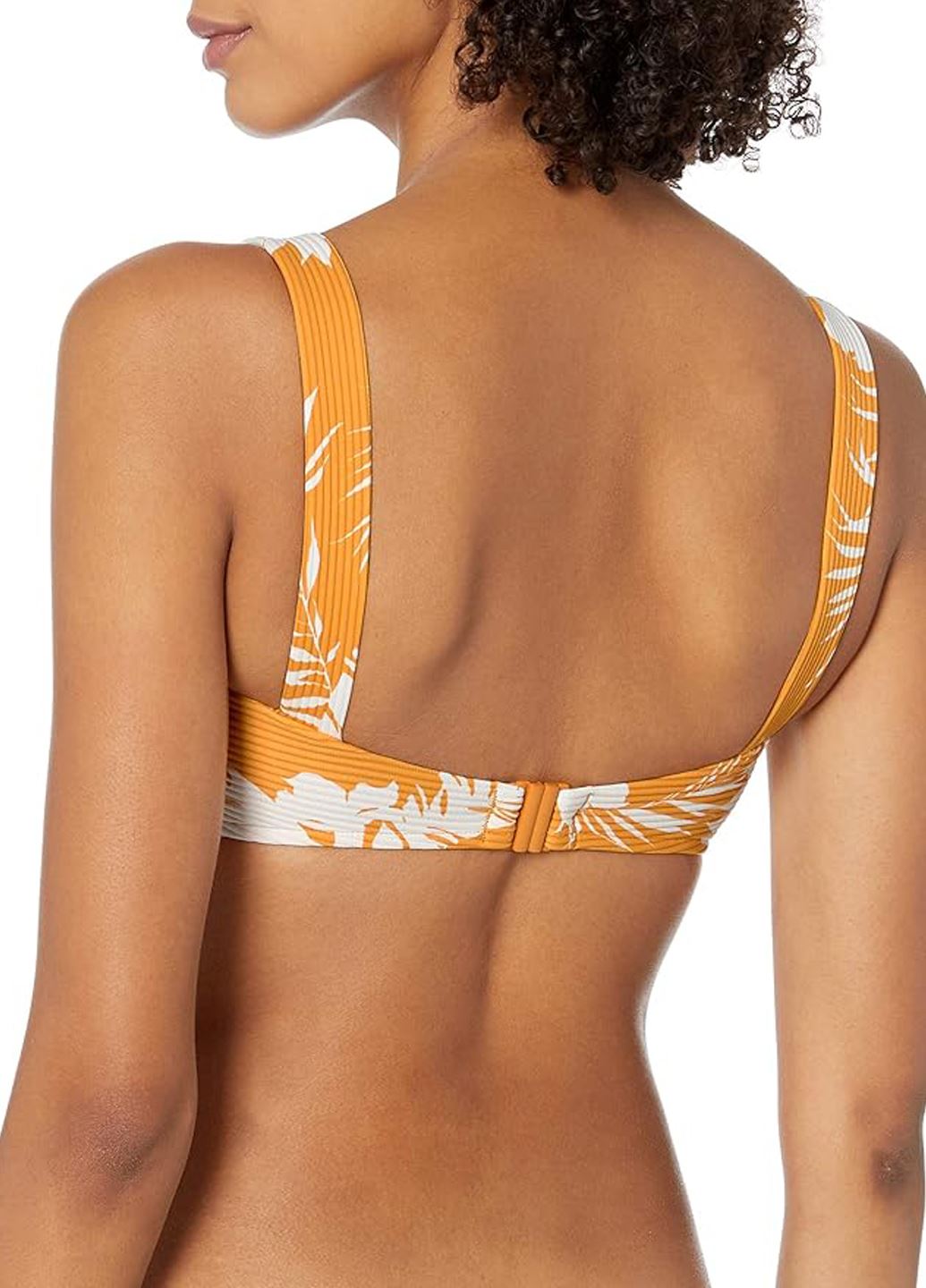 Купальник Seafolly оранжевый с цветочным принтом