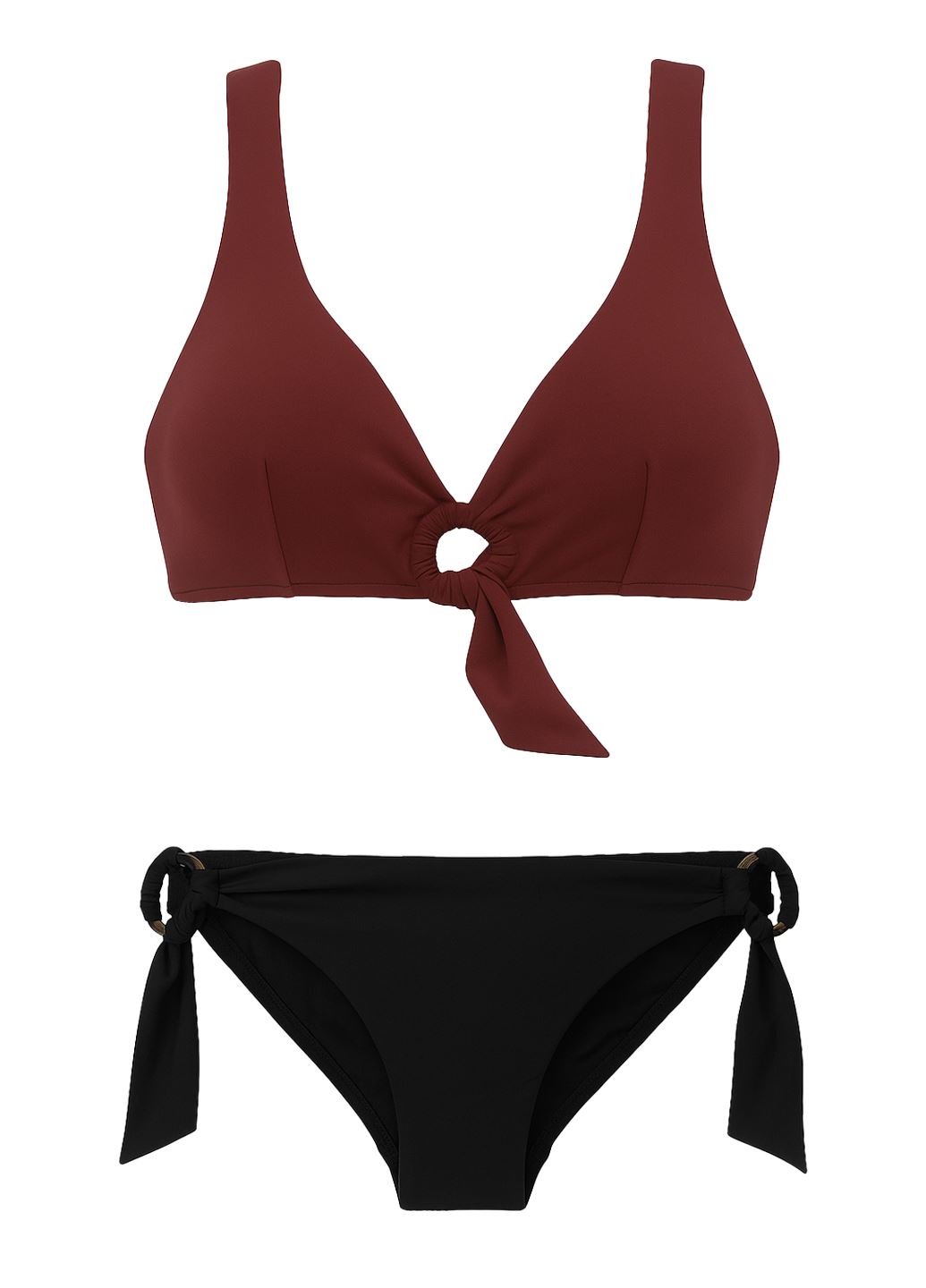Купальник Seafolly коричнево-чёрный