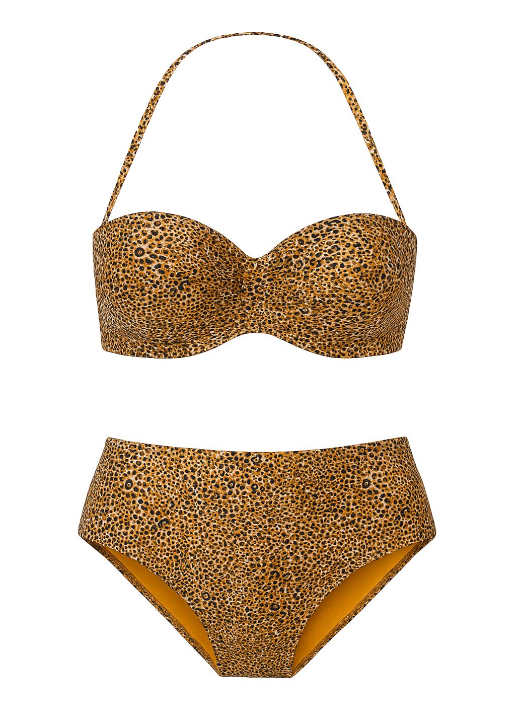 Женский леопардовый купальник Seafolly, бандо