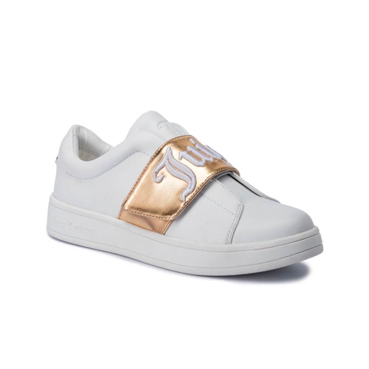 Жіночі білі шкіряні кеди Juicy Couture