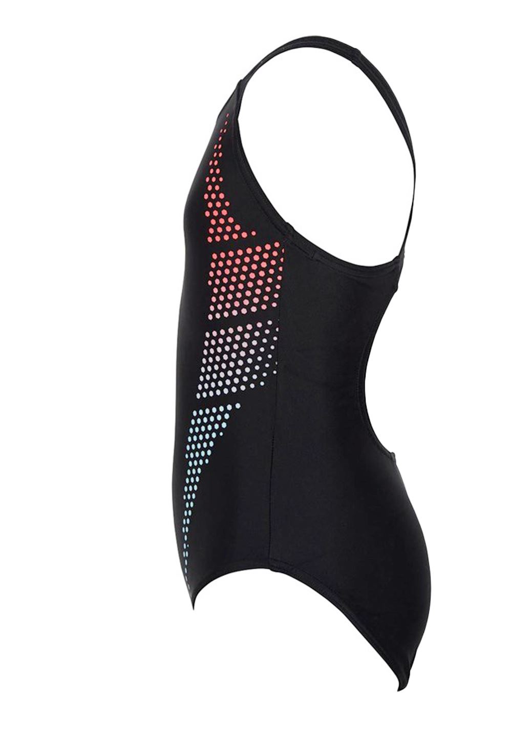 Детский черный слитный купальник Speedo