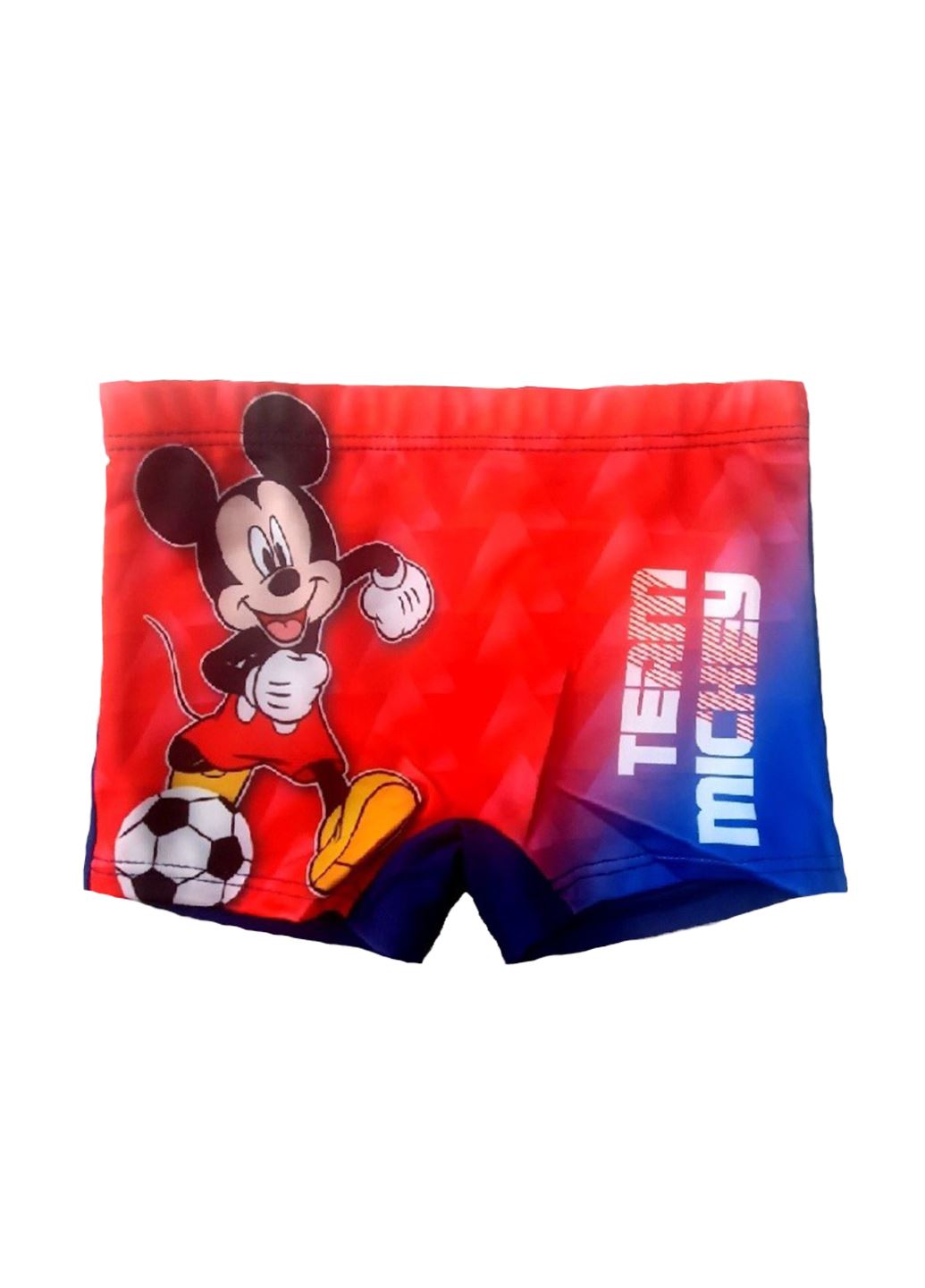 Детские плавательные шорты Disney Mickey Mouse красно-синие