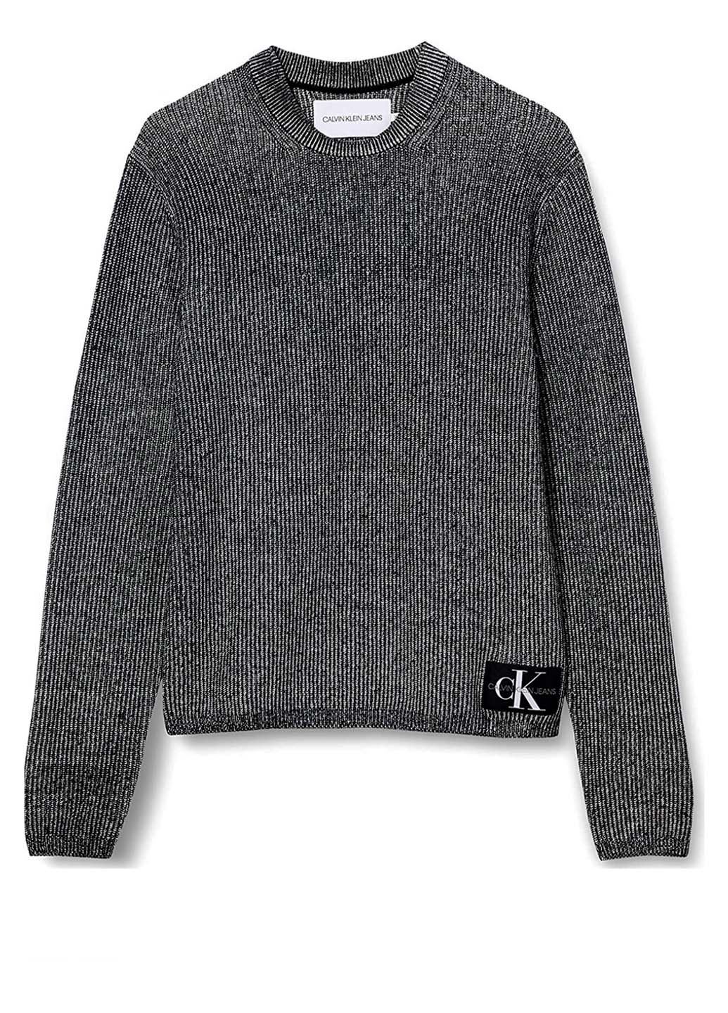 Чоловічий чорний в'язаний светр Calvin Klein Jeans