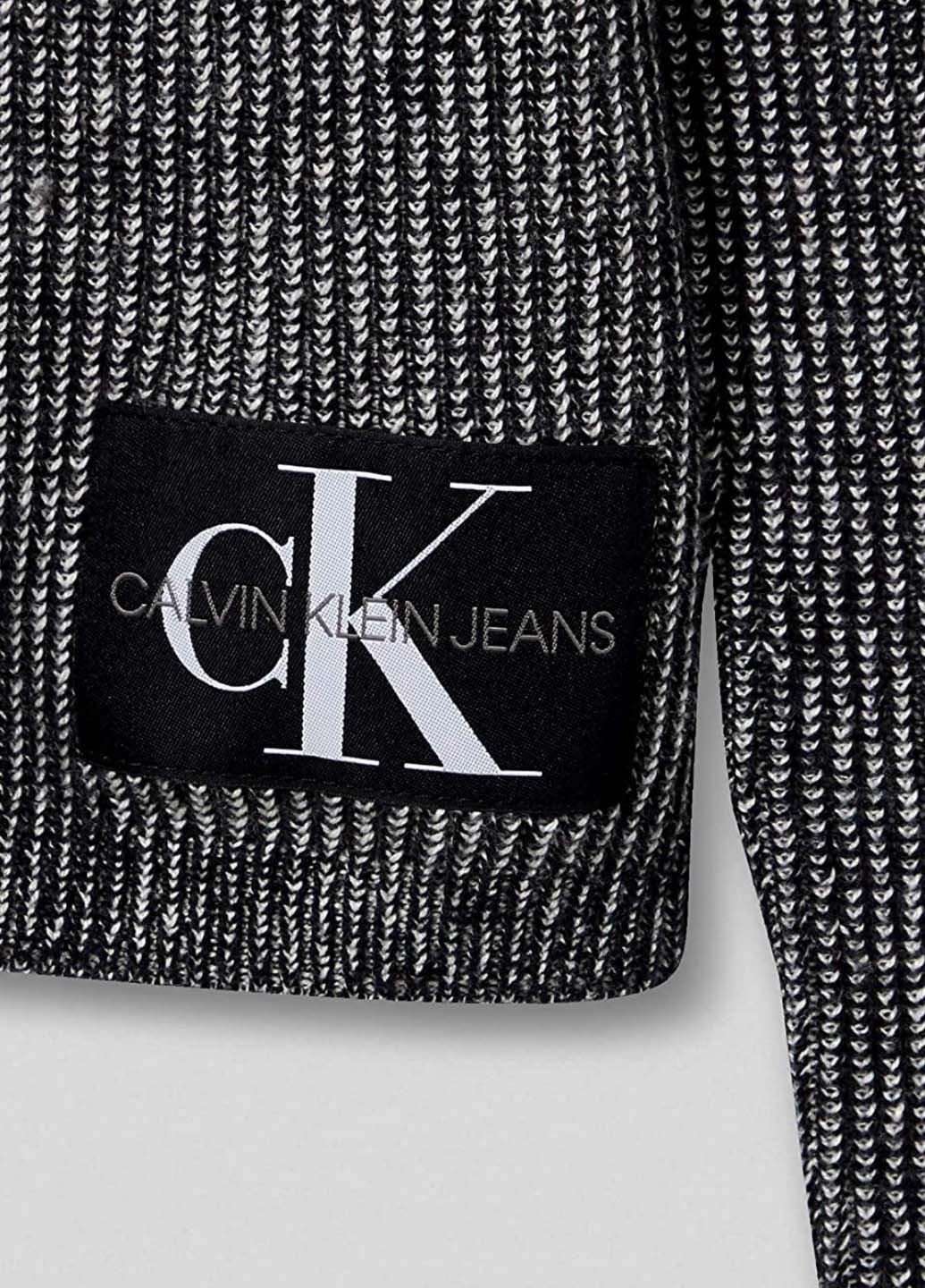 Чоловічий чорний в'язаний светр Calvin Klein Jeans