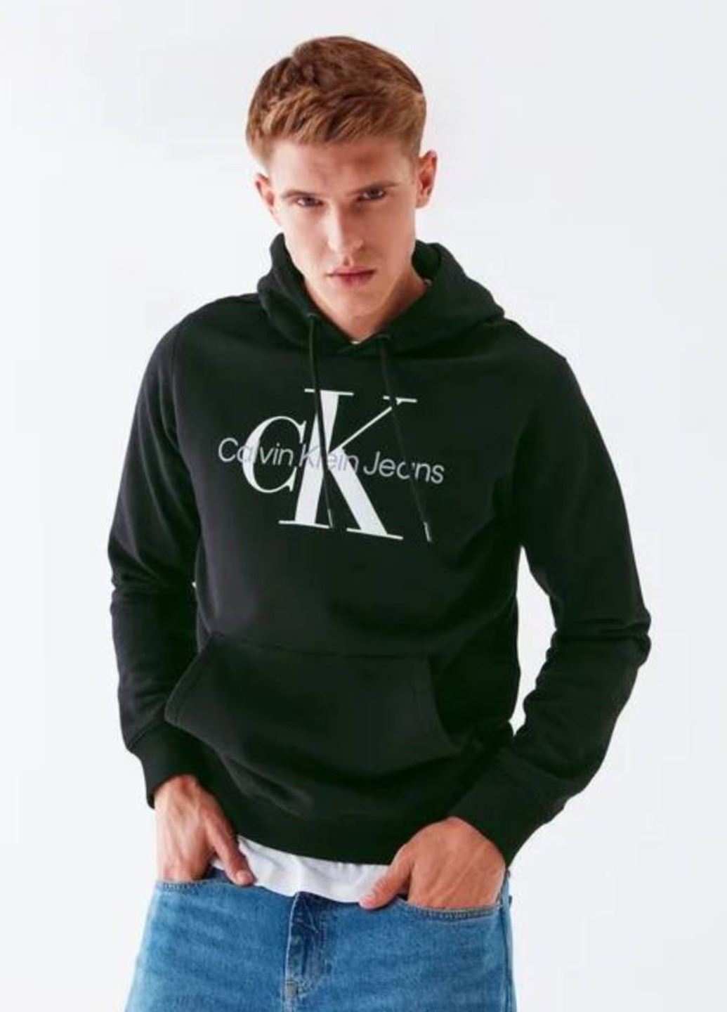 Чорне худі Calvin Klein Jeans