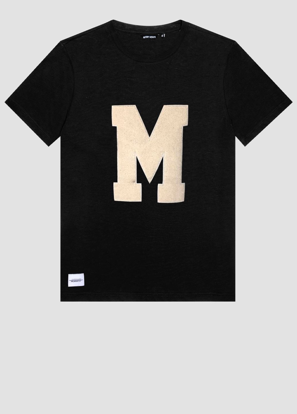 Чоловіча чорна футболка oversized Antony Morato