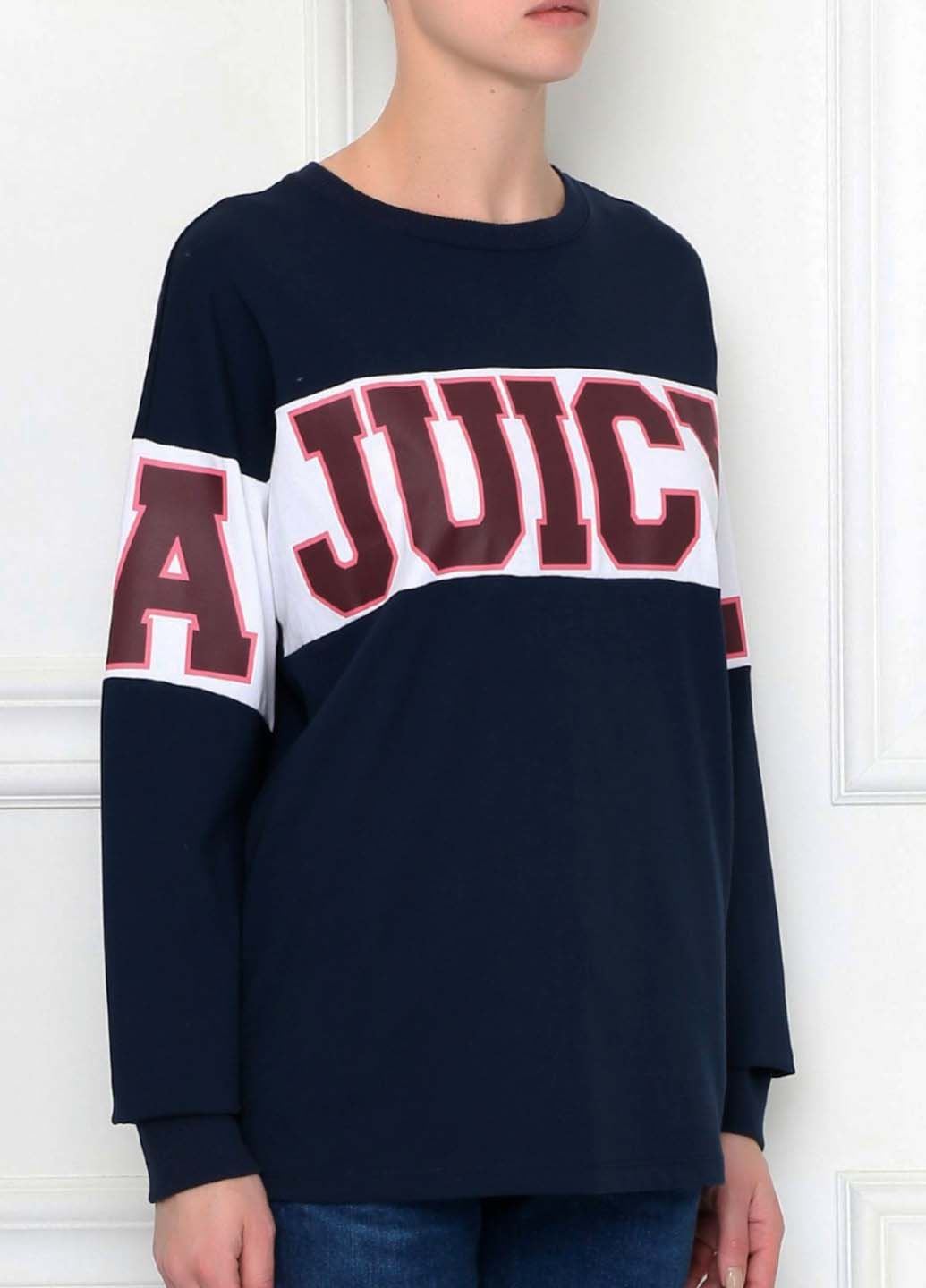 Подовженний синій светр Juicy Couture