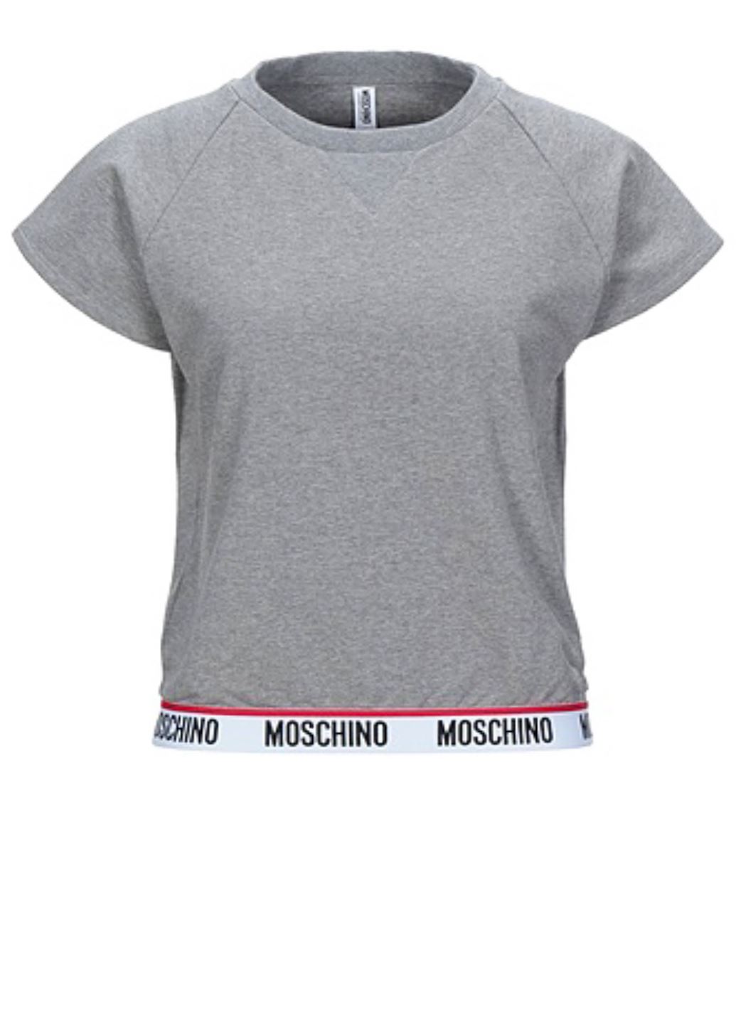 Жіночий сірий светр світшот Moschino Underwear