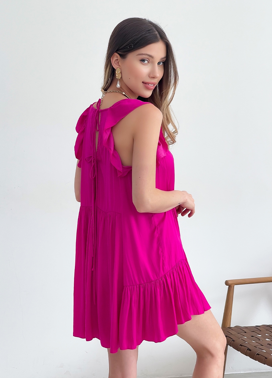 Жіноча літня міні сукня вільного крою Free People