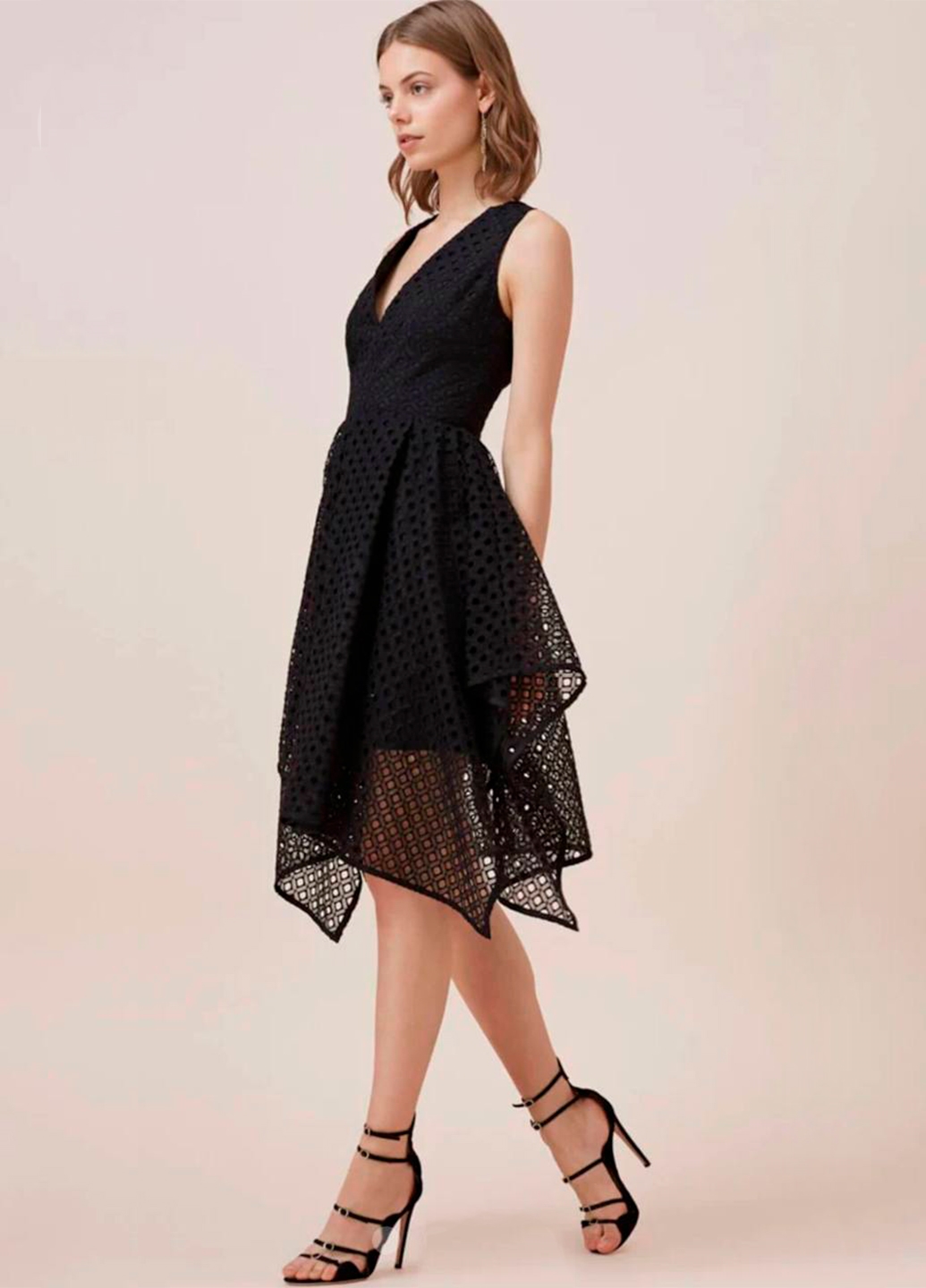 Чорна мереживна міні сукня Keepsake The Label