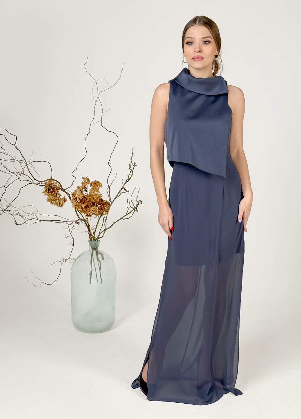 Бузкова шифонова максі сукня Keepsake the Label
